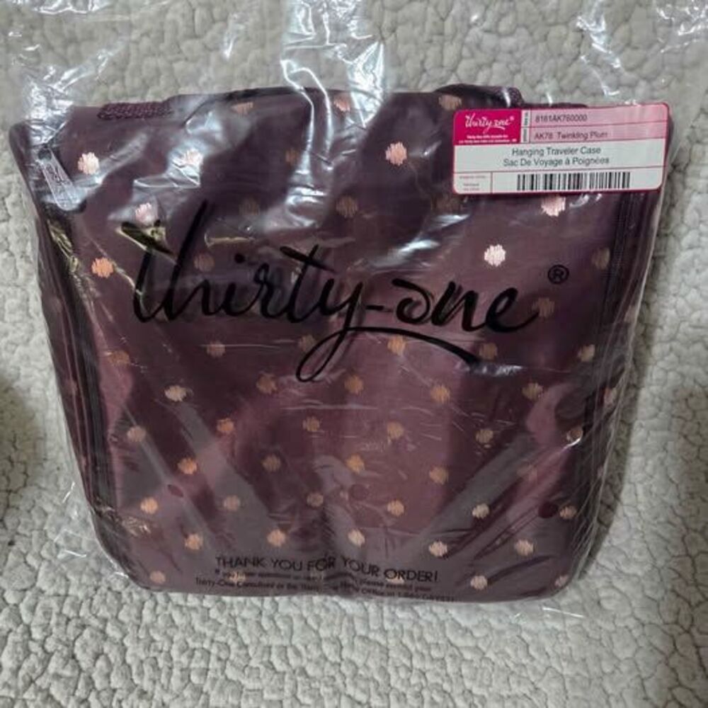 Thirty-one Hanging Traveler Case Twinkling Plum new in package